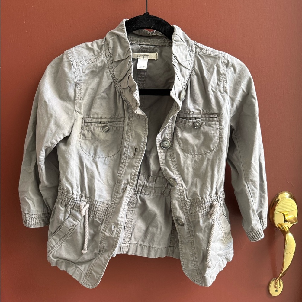 LOFT utility Gray Jacket